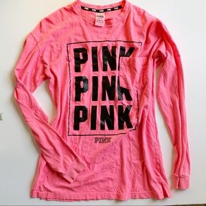 BS PINK Long Sleeves Crewneck Top 0019